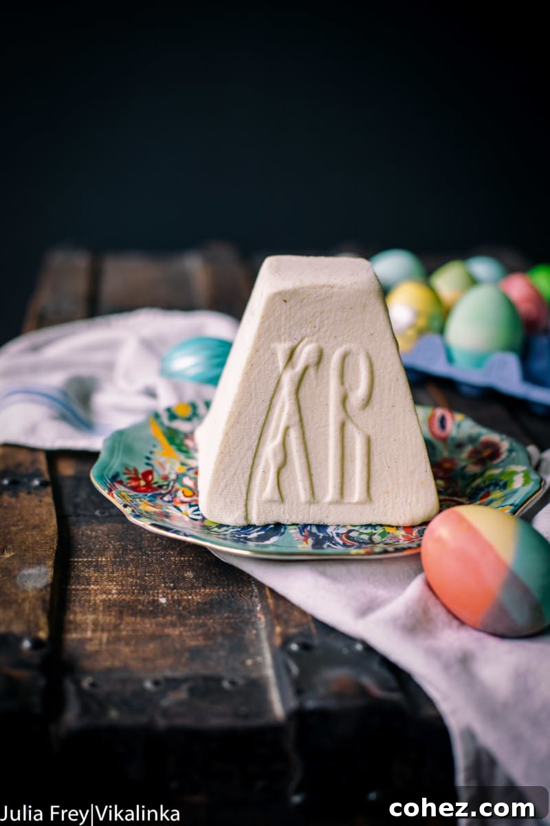 Paskha: Velvety Sweet Cheese Indulgence 6 Sweet and creamy vanilla cheese pudding traditionally eaten during Russian Orthodox Easter.