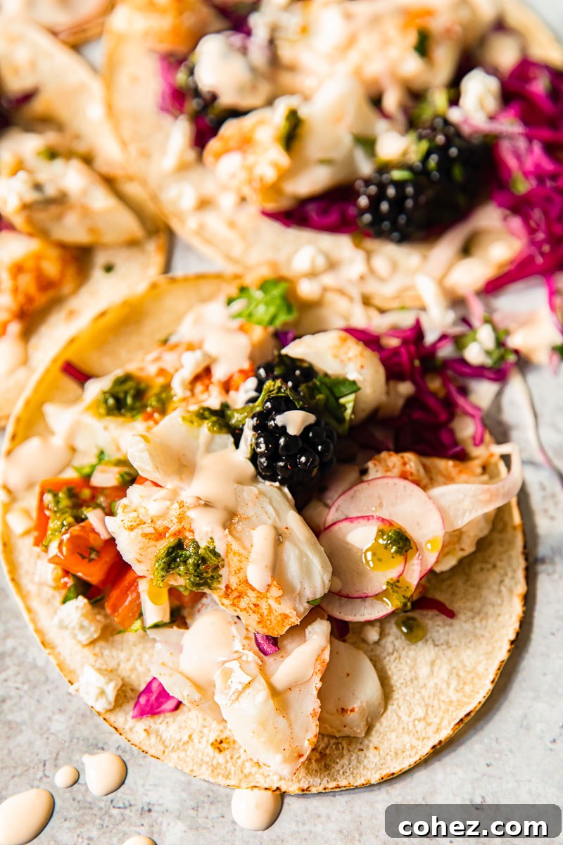 fish taco closeup
