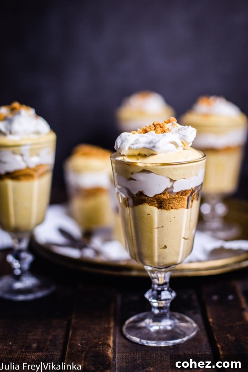 Delightful Pumpkin Mousse Trifle in a Glass