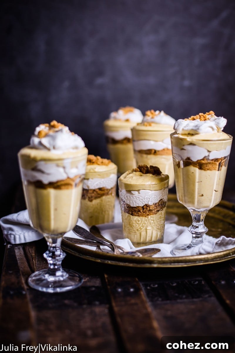 Individual Pumpkin Mousse Trifles Ready to Serve