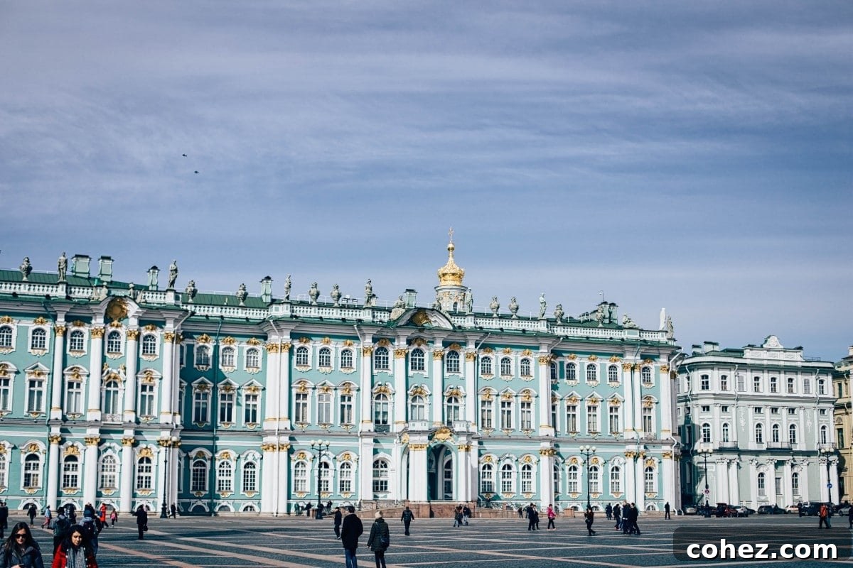 Grand Palace Square in front of the Winter Palace, Saint Petersburg