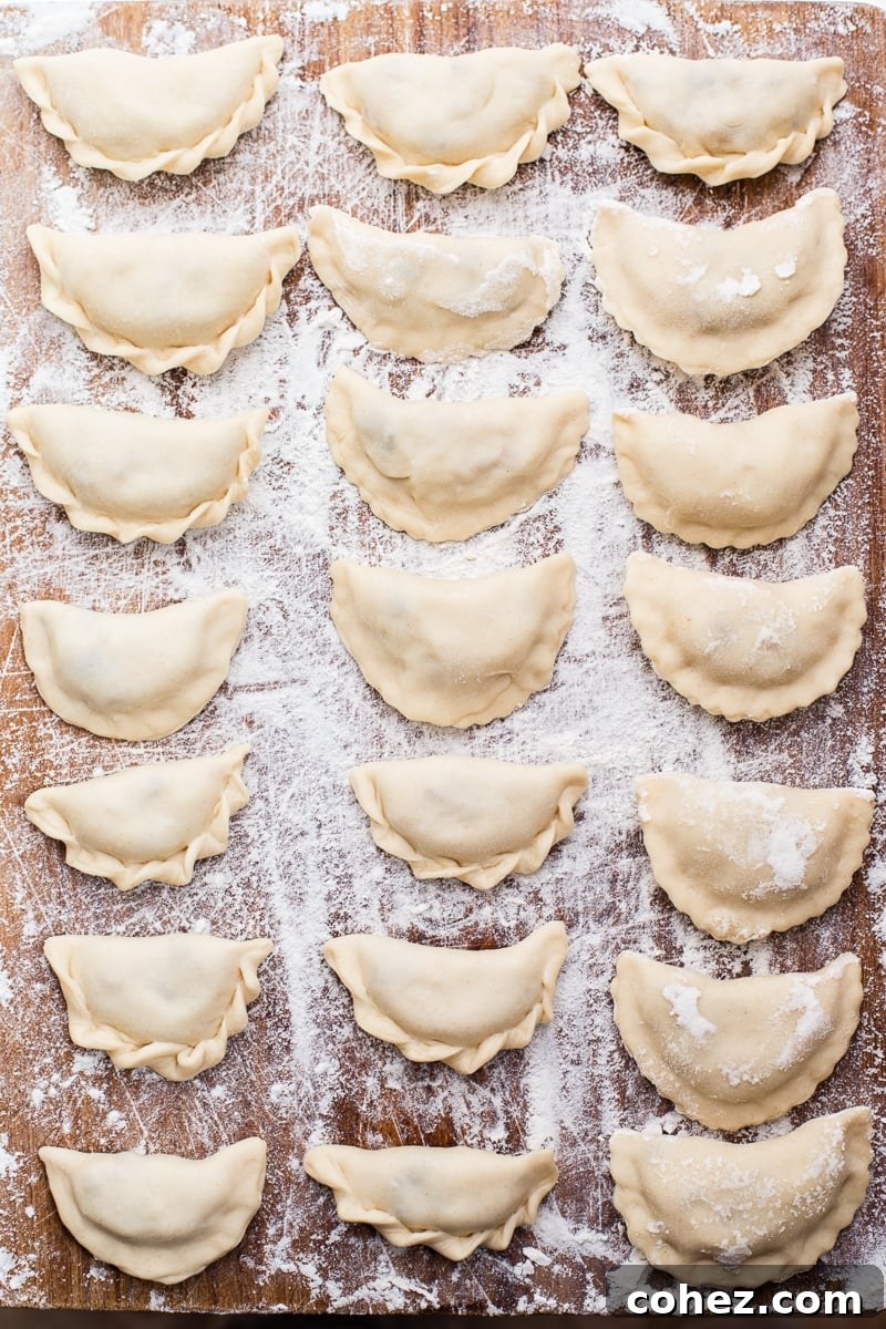 Potato, Bacon and Caramelised Onion Dumplings (Vareniki)