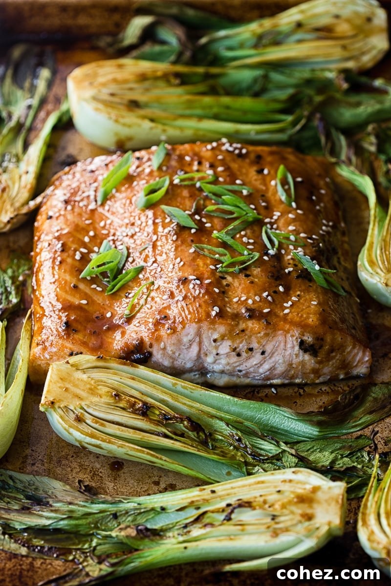 Salmon Teriyaki with Bok Choy One Pan Dinner