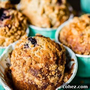 blackberry muffin closeup