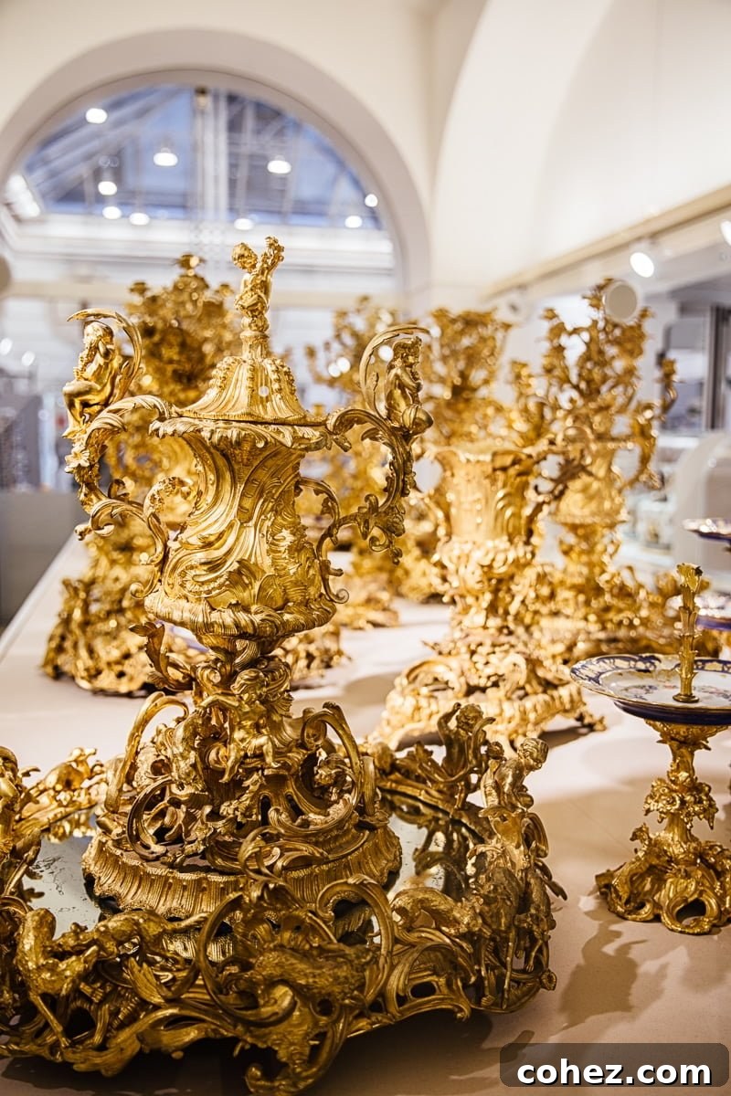 The opulent Silver Collection within Vienna's Hofburg Imperial Palace