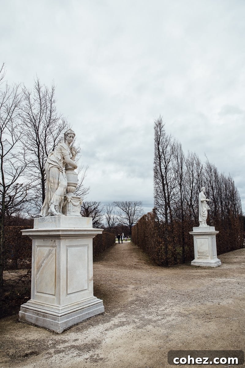 Elaborate interior of Schönbrunn Palace with historical furnishings