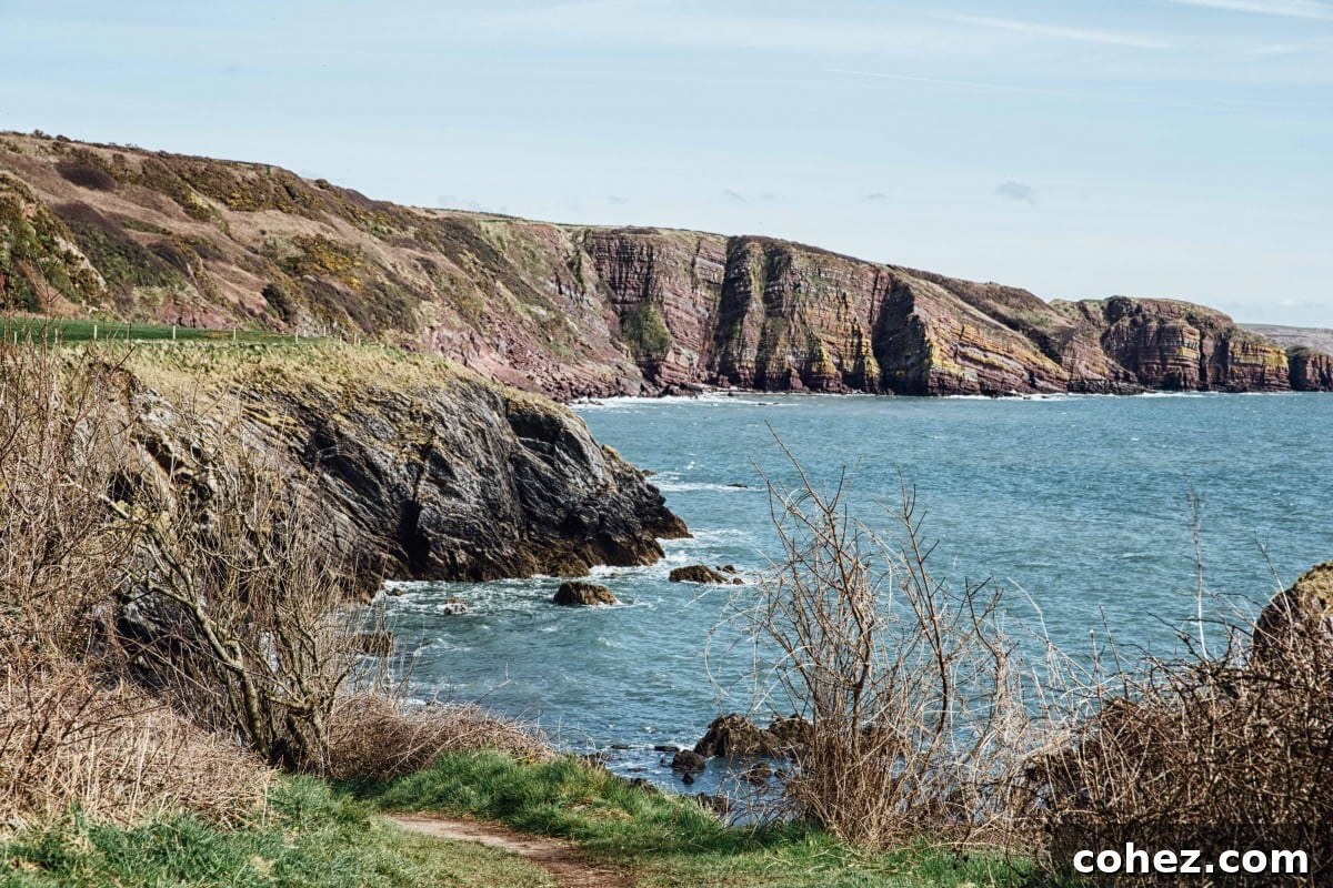 Rocky coastline of South West Wales