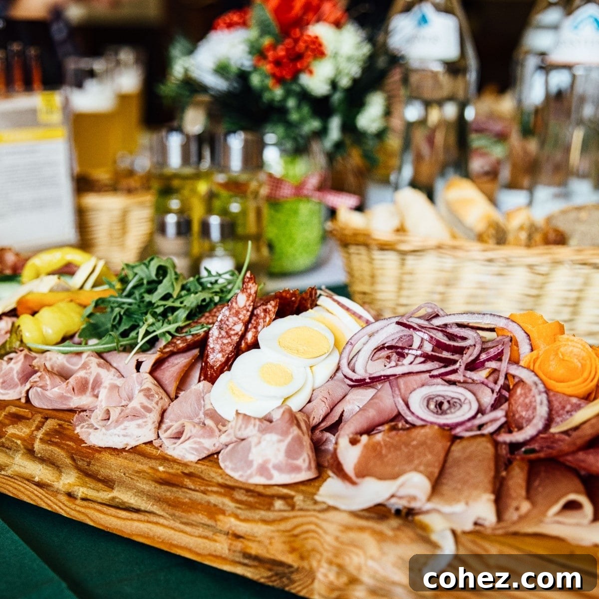 Salzburg's Brews and Baroque Wonders 11 A sumptuous platter of assorted cured meats and fine cheeses, elegantly presented and served at a traditional brewery pub in Salzburg.
