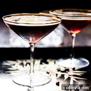 Espresso Martini in a cocktail glass