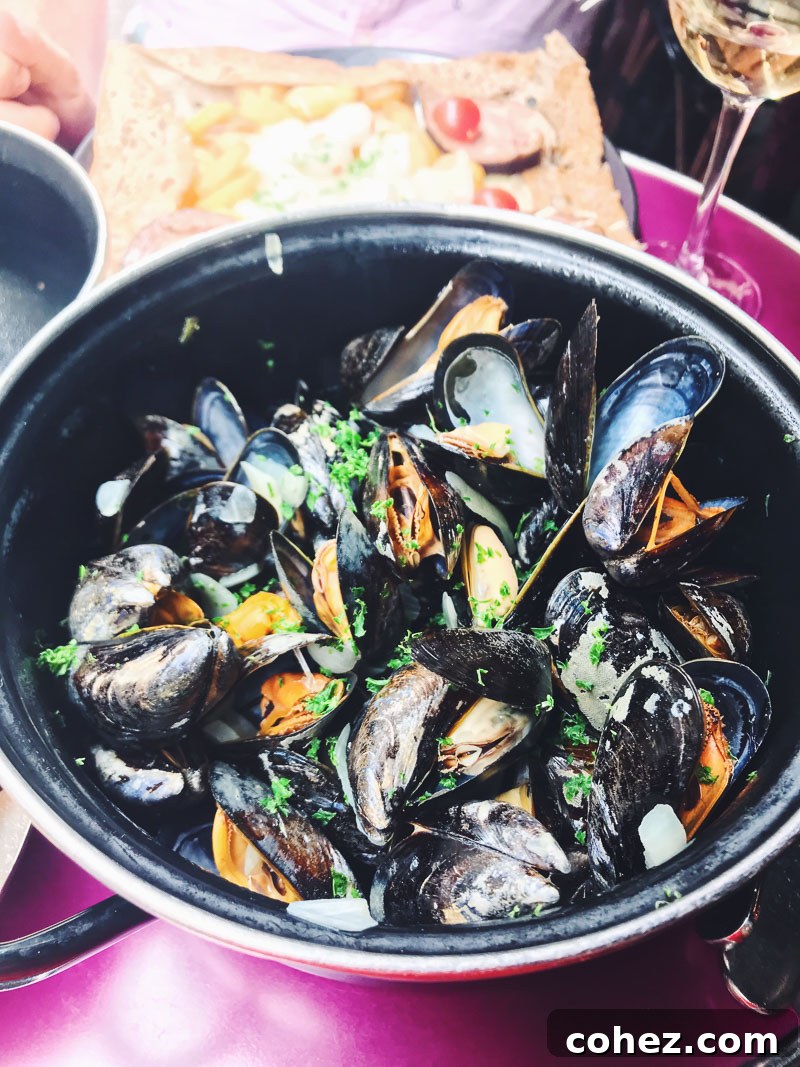 A lunch of mussels