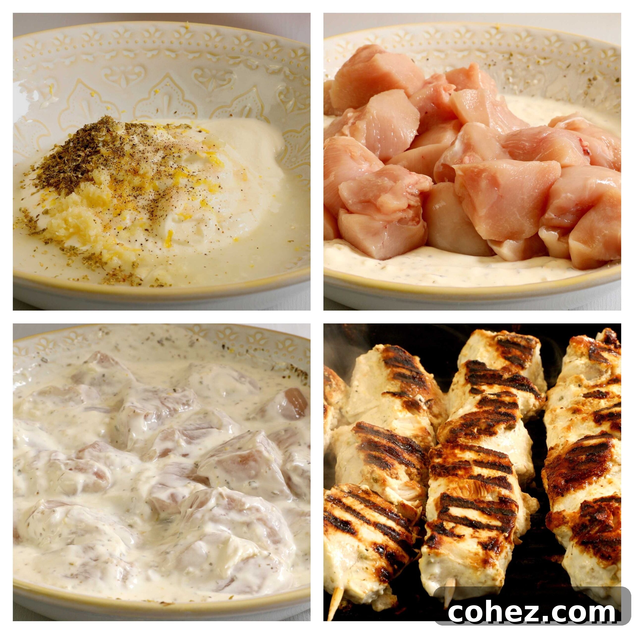 Delicious Homemade Chicken Souvlaki 3 chicken souvlaki recipe process photos