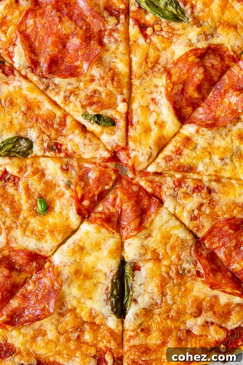 Flaky Puff Pastry Margherita Pizza 6 Close up of Puff Pastry Pepperoni Pizza