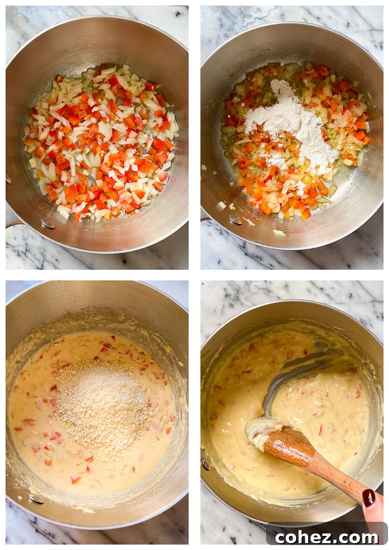 scalloped corn recipe process images