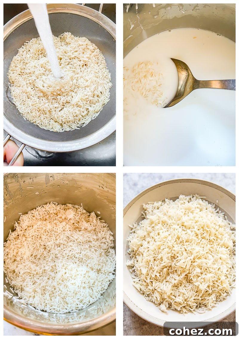 Instant Pot method for coconut rice