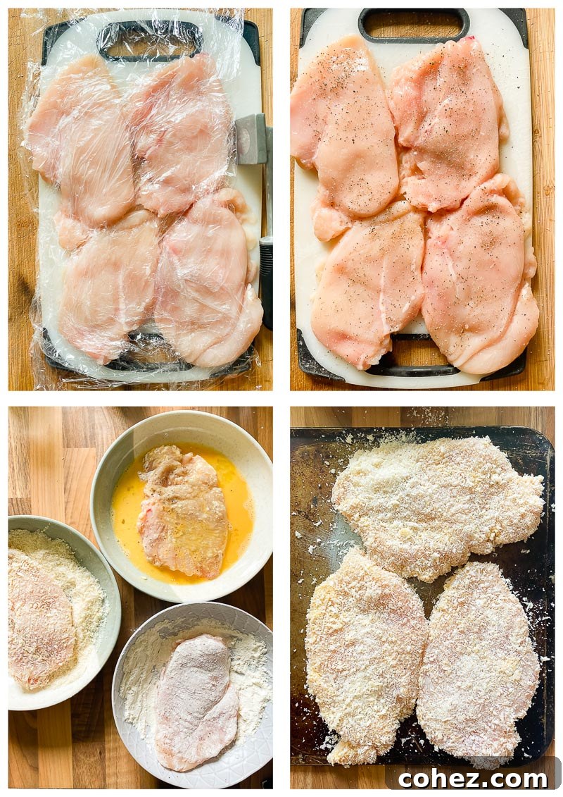 chicken parmesan process images