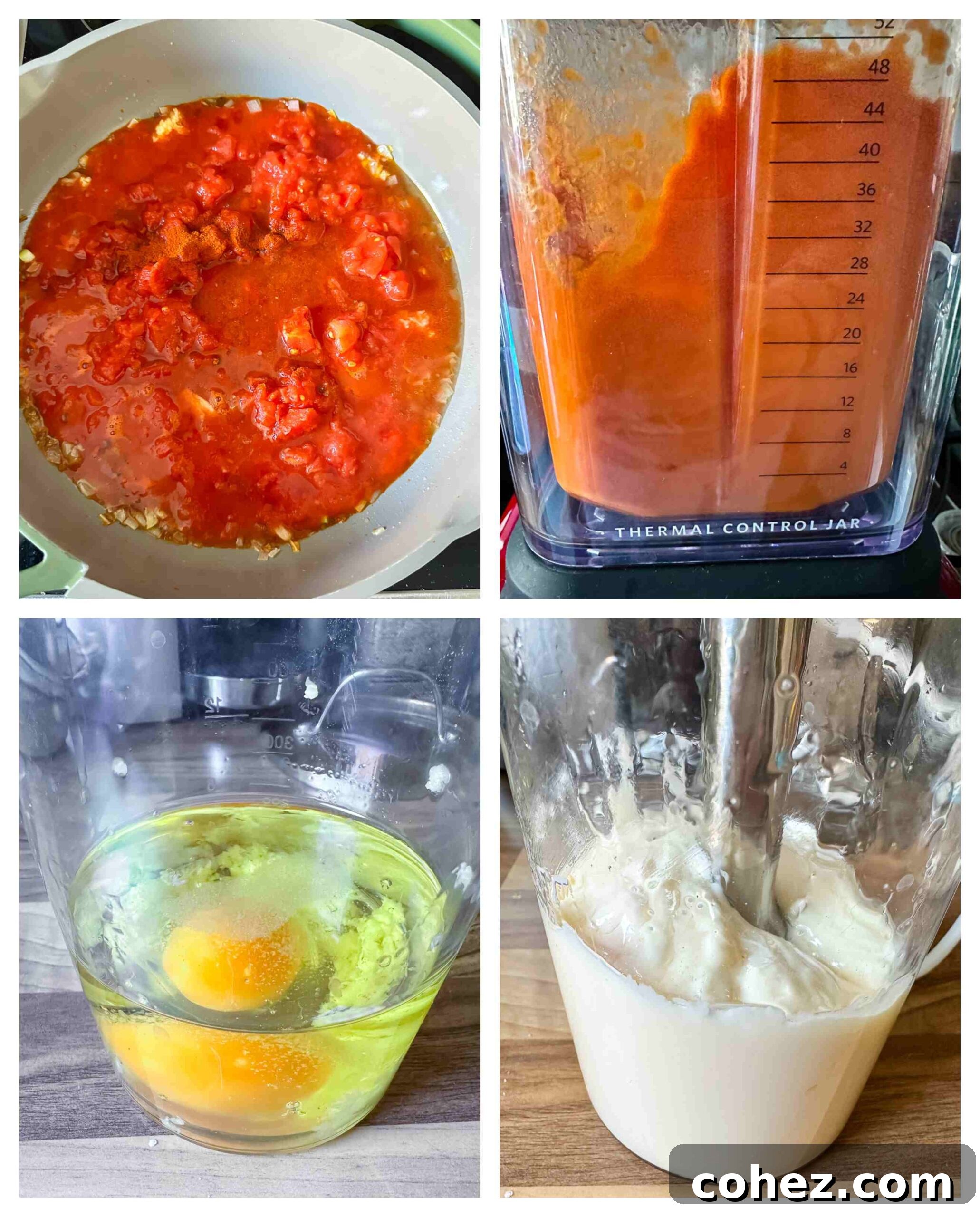 bravas sauce and alioli process images