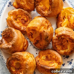 Yorkshire's Golden Puff 6 Top down shot of Yorkshire puddings on a platter