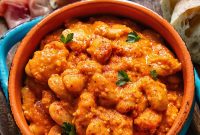 Creamy Butter Beans in a Rich Romesco Sauce