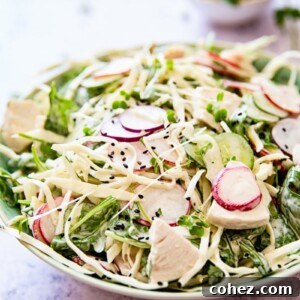Close up of cabbage salad from the side