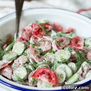 Summer Tomato and Cucumber Salad