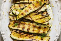 Grilled Zucchini with Tangy Whipped Feta Dip