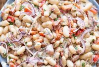 Zesty Turkish White Bean Salad with Lemon and Fresh Herbs