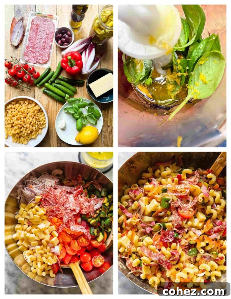 process images for pasta salad